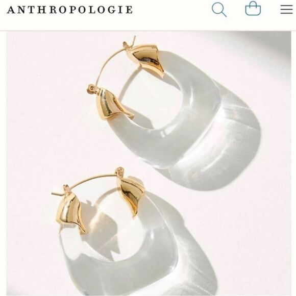 Anthropologie Jewelry - Anthro Clear crystal earrings M92